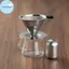 Pufangbliss Thép không gỉ Đổ trên Bộ lọc cà phê Lưới siêu mịn Thân thiện với môi trường Máy nhỏ giọt tái sử dụng để du lịch Dã ngoại Pha cà phê VN