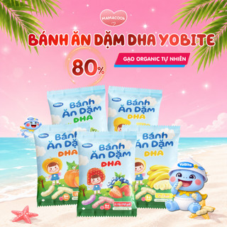 Bánh Ăn Dặm DHA Yobite 7Gr - Gạo Organic Tự Nhiên - Tan Nhanh, An Toàn - Hỗ Trợ Ăn Dặm Cho Bé 6M+