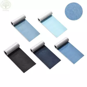 AMLU Jean Miếng Dán Sắt, Miếng Dán Quần Áo DIY Quần Áo Hình Chữ Nhật Sắt Trên Miếng Dán, Sửa Chữa May Trang Phục Keo Nóng Chảy 8 x 50 cm Khuỷu Tay Huy Hiệu Vải Vải / Quần Jean