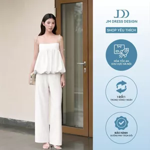 Quần ống rộng to 3R02.2502K, quần suông ống rộng nữ, quần lụa suông, quần nữ suông ống rộng thiết kế bởi JM Dress Design