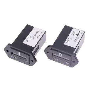 Đồng hồ đo giờ công nghiệp Máy đếm thạch anh 6 chữ số 100-250V Công cụ giám sát chống nước kín hoàn toàn VN