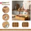 Hộp đựng trà tre Hộp đựng 5 ngăn riêng biệt Túi trà bằng gỗ tự nhiên Tiết kiệm không gian cho văn phòng tại nhà VN