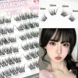 Lông mi giả uốn tóc C màu đen tự nhiên - Lông mịn nhẹ 9-12mm Chiều dài hỗn hợp