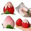 QEARY Cream Strawberry Fidget Toy, Đồ chơi bóp dâu tây tăng chậm co giãn mềm mại, Đồ chơi bóp giác quan siêu ướt ngộ nghĩnh mềm mại phục hồi chậm cho người lớn