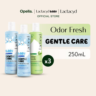 Bộ 2 chai Sữa Tắm Gội Trẻ Em Lactacyd Baby Gentle Care 250ml + 1 Dung Dịch Vệ Sinh Lactacyd Odor Fresh 250ml