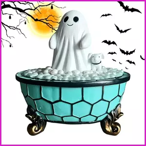 Đèn Bàn USB Cắm Nhựa Dễ Thương LED Điêu Khắc Halloween Ma Đèn Ngủ Để Bàn Tiệc Gia Đình Phòng Tắm Phòng Ngủ lyuvn