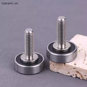 1 / 2 Vòng bi lăn vít OD 26mm có ren thép Stainelss M8 JS600026Vòng bi kim loại cửa sổ cửa -8C2L25M8 [VN]