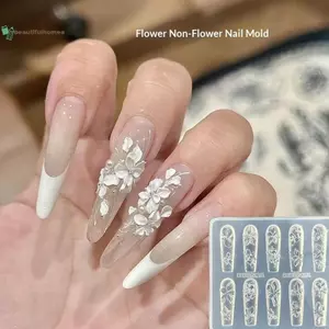 BeautifulHomeA Hoa Móng Tay Nghệ Thuật Khuôn Silicon Năm Chân Hoa Họa Tiết Móng Tay Nghệ Thuật Trang Trí Lập Thể Sơn Móng Tay Làm Đầy Khuôn Giảm Dụng Cụ Làm Móng Tay VN
