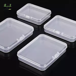 Hộp trong suốt hình chữ nhật Hộp lưu trữ chắc chắn bền bỉ Hộp nhựa Hộp đựng chống bụi đa chức năng chống nước EMKK