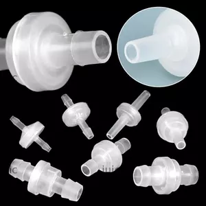 JUIC 1 / 5 Cái Van Kiểm Tra Nhựa, Khí Lỏng Nước Chùa Chất Lỏng Van Một Chiều, Đường Kính Bền 3 / 4 / 6 / 8 / 10 / 12mm Phụ Kiện Máy Bơm Không Khí Một Chiều Không Quay Lại Chất Lỏng Chặn