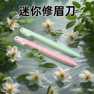 2 Chiếc Di Động Tiện Lợi Loại An Toàn Có Thể Gập Lại Tông Đơ Cắt Lông Mày Bé Gái Người Mới Bắt Đầu Chống Trầy Xước Lông Mày Dao Lưỡi TMPK