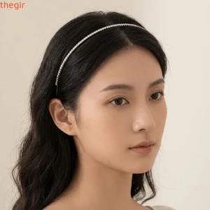 THEGIRL8B Vòng Tóc Kim Cương Giả, Băng Đô Mỏng Lấp Lánh Sáng Bóng, Cổ Tích Phong Cách Tối Giản Phong Cách Hàn Quốc Phụ Kiện Tóc Thoáng Mát Cô Gái