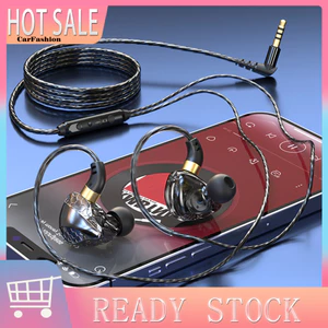 < CarFashion > Tai nghe nhét tai có dây có Mic loa siêu trầm Jack 3,5 mm – Chất lượng âm thanh nâng cao cho cuộc gọi nhạc chơi game – Tai nghe thoải mái cho người dùng Đông Nam Á dành cho máy tính