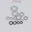 Vòng chia câu cá bằng thép không gỉ TMOY 3,5 12MM Vòng tròn đôi được tăng cường 100 chiếc để sử dụng nước mặn và nước ngọt TMOY