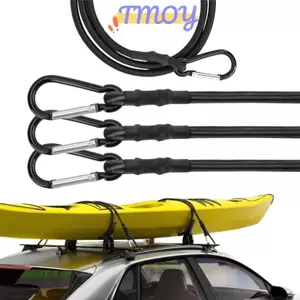 TMOY 1 / 3 Dây Bungee 6MM Có Móc Dây Co Giãn Co Giãn 30-150cm Xe Đạp Nhẹ Dây Buộc Hành Lý Ô Tô Paing Mái Ra Dây TMOY