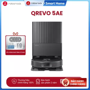 Roborock Qrevo 5AE robot hút bụi lau nhà | Lực hút 12.000 Pa | Tự động giặt sấy khô | Bảo hành 2 năm