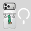 Ốp điện thoại trong suốt khủng long tàu điện ngầm từ tính cho iPhone 17 Pro Max 16 15 14 13 17Air 16Plus Vỏ cứng Vỏ bảo vệ chống sốc