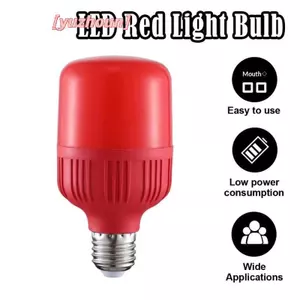 Bóng đèn LED màu đỏ công suất cao E27 / B22 AC 220V 5W 10W 15W 30W Độ sáng cao Đèn điểm Lễ hội Bóng đèn Giáng sinh