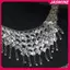 JASMINE Kim Loại sel Dây Thắt Lưng Vintage Bạc Phong Cách Bohemian Thắt Lưng Cơ Thể Trang Sức Eo Trang Sức Phong Cách Dân Tộc Thắt Lưng JASMINE