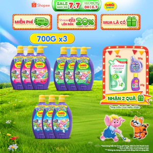 Combo 3 Chai Sữa Tắm Gội thành phần thiên nhiên Sạch Dịu Nhẹ & ẩm mịn Cho Bé Carrie Junior ( 700g x 3 )