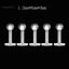 MIC _ 5 Cái Unisex Trong Suốt Mũi Tròn Tai Lip Chin Ring Stud Bar Body Piercing Trang Sức