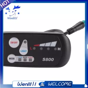 Xe Đạp Điện 36V48V S800 LED LCD Đồng Hồ Điều Khiển Màn Hình Hiển Thị Cho Ebike Bộ Điều Khiển 5 Pin Chống Thấm Nước Cắm Kết Nối