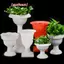 1 Bình nhựa gợn sóng nước lớn Sắp xếp chậu hoa Phong cách Bắc Âu hiện đại Nhà Phòng khách Trang trí máy tính để bàn Trang trí