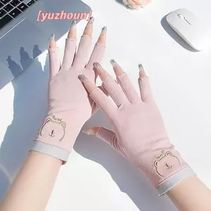Găng Tay Chống UV Móng Tay 1 Đôi, Bảo Vệ Tia UV, Dụng Cụ Làm Móng Nghệ Thuật, Đèn Sấy LED, Không Ngón, Thương Hiệu yuzhoun