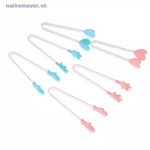 Kẹp Thực Phẩm Silicon Mini Tay Cầm Bằng Thép Không Gỉ Lòng Bàn Tay Thép Không Gỉ Đáng Yêu Chống Trượt Snas s Không Nít Dụng Cụ Cầm Tay MỚI