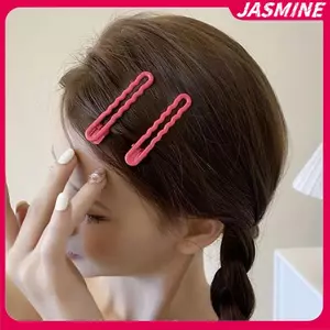 JASMINE 2 Cái / bộ Kẹo Màu Kim Loại Rỗng Kẹp Tóc Tóc Gãy Bên Dubill Bangs Y2k Phụ Kiện Tóc JASMINE