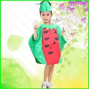 HT3 Dinh Dưỡng Tháng Trang Phục Trẻ Em Trái Cây & Rau Quả Trang Phục Cà Phê Nho Lạ Mắt Đầm Cho Sân Khấu RolePlay TH3