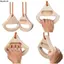 LACYESUK Dụng cụ tăng cường ngón tay, Huấn luyện viên cường độ nhẹ Bảng treo leo núi, Lắp đặt dễ dàng Chất liệu chắc chắn Người leo núi trán Bảng kéo bằng gỗ Người đam mê thể dục