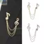 JVSUB Âm Nhạc Ghi Chú Trâm Cài, Hợp Kim Kẽm Kim Cương Giả Kim Cương Giả Thổ Cẩm, Unisex Dây Chuyền Trang Sức Men Pin Trâm Cài Nam Nữ