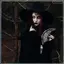 Halloween Đen Tay Quạt Ren Hoa Hồng Cầm Tay, Vintage Retro Hoa Gấp Quạt Dành Cho Nữ Đạo Cụ Trang Trí Dễ Dàng Sử Dụng