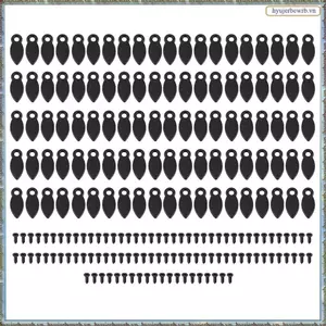 100 Chiếc DIY Khung Ảnh Khóa Khung Ảnh Phụ Kiện Màu Đen Có Ốc Vít