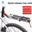 Giá đỡ xe đạp Xe đạp Bài sau Kệ phía sau Xe đạp leo núi Phía sau gắn đuôi Hợp kim nhôm Túi hỗ trợ màu đen