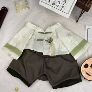 40cm Cotton Búp Bê Quần Áo Bé Ngồi Ichiban Phần Thưởng Phong Cách Trung Hoa Không Thuộc Tính Gấu Trúc Phù Hợp Với Thay Thế Búp Bê Búp Bê Quần Áo 7.6