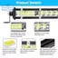 Đèn LED Thanh Spot Flood Combo Chùm Đèn LED Lái Xe Một Hàng Mỏng Đèn Đường Đèn LED Làm Việc - 20 Inch