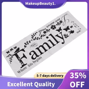 Decal dán tường có thể tháo rời Nhãn dán nghệ thuật Bức tranh tường Trang trí phòng Lời nói gia đình