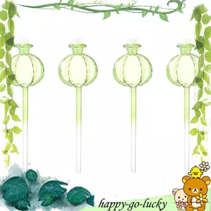 Thiết bị trồng cây trong nhà Hệ thống tưới nhỏ giọt 4 Bóng đèn tưới cây tự động bằng thủy tinh Máy nhỏ giọt hình hoa cho hoa trong nhà