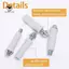 Bộ xoay đáy cửa hai tầng (3 / 8 inch và 7 / 16 inch), Bộ đáy sửa chữa phần cứng cửa gấp 2 kích thước
