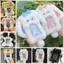 MONOSTYLE Photocard, Thỏ tai to / Border Collie Hộp đựng thẻ ảnh sang trọng, Quà tặng thẻ đa chức năng hình thỏ / chó / mèo dễ thương