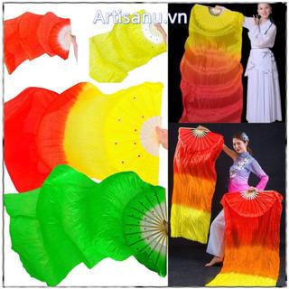 Quạt nhảy múa bụng Artisanu 150cm vải lụa tơ tằm gradient - Phụ kiện khiêu vũ dành cho nữ