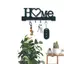 Giá đỡ chìa khóa hình XUAN "Home Love" có móc - Giá treo tường không khoan, Dụng cụ sắp xếp kim loại để trang trí phòng khách, Key Ra | Móc treo chìa khóa Tường VN