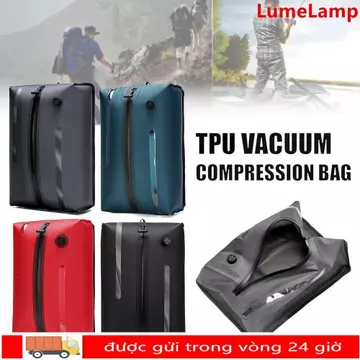 Túi hút chân không LUMELAMP dành cho du lịch, Túi nén chân không chống bụi chống nước, Túi nén du lịch gấp di động Túi nén du lịch có thể tái sử dụng cho vali Hành lý ba lô
