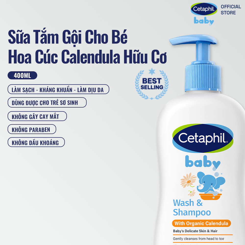 Cetaphil Baby Calendula chai 400ml