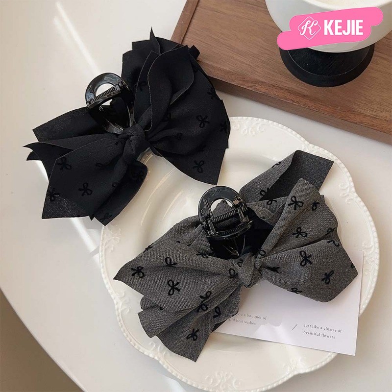 KEJIE 16,5cm Vải Cao Cấp Hai Lớp Tất Cả Trên Nơ Kẹp Tóc Nữ Cá Mập Kẹp Tóc Thời Trang Phụ Kiện Tóc