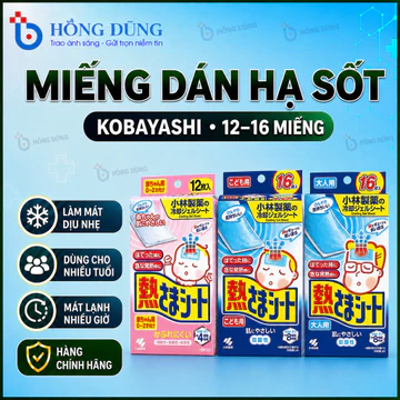 Miếng dán hạ sốt Kobayashi Nhật Bản cho trẻ em làm mát trong 8 giờ