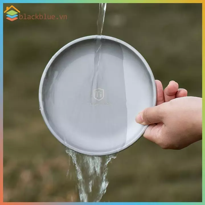 BBLUE 1 Đĩa cắm trại bằng titan Bộ đồ ăn du lịch Bộ đồ ăn cắm trại ổn định Bộ đồ ăn Bacountry cho thiết bị dã ngoại Bapaing.
