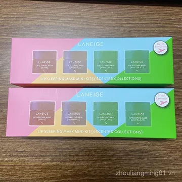 Hàn Quốc Hàn Quốc Mặt nạ môi Son môi ngủ 8g Sửa chữa ban đêm Chăm sóc ướt Bộ 4 món Ánh sáng Nuôi dưỡng Nuôi dưỡng Nữ 8g